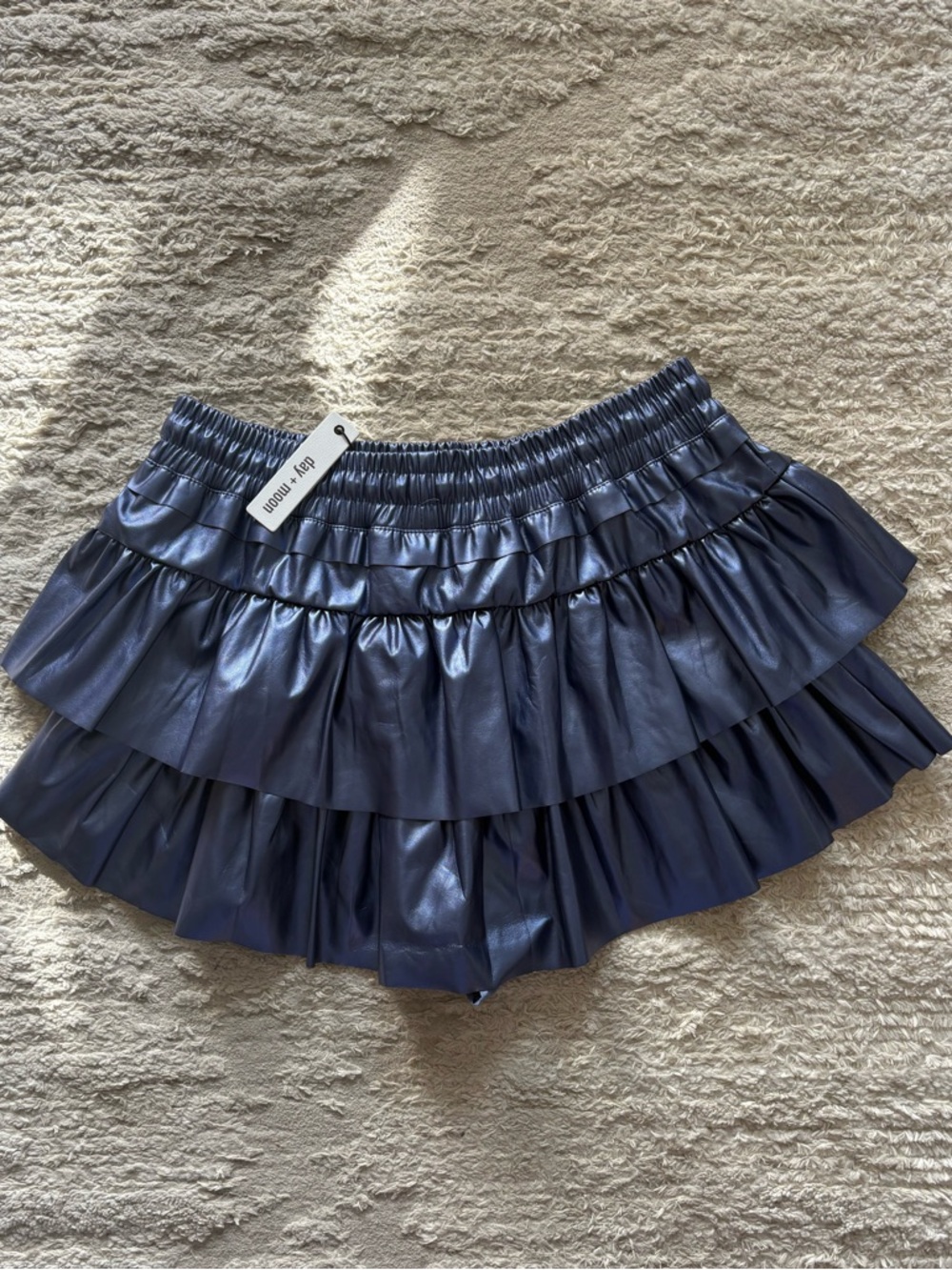 NWT Day + Moon ruffled mini skirt Size L - Picture 3 of 6